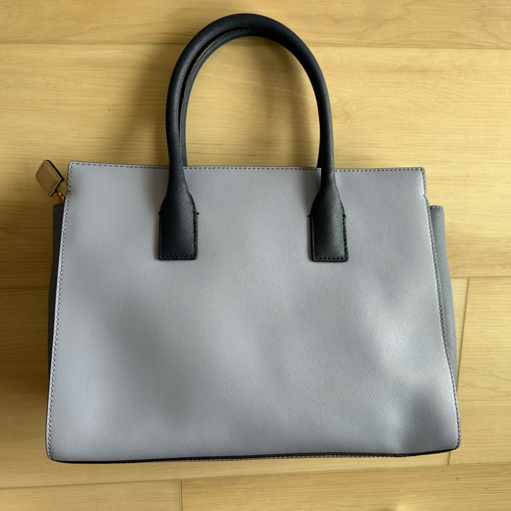 Kate Spade Cameron Satchel Crossbody Purple Blue Cream - Picture 5 of 14